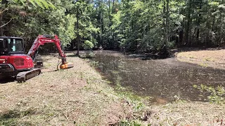 I Couldn't Resist Not Cleaning Up The New Farm Pond!