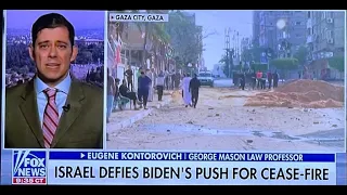 FoxNews interview about U.S. pressure on Israel to stop fighting Hamas