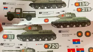 Unboxing Star Decal's Vietnam War Decal Sheet Set 5 (NVA, Vehicles) in 1/72 Scale