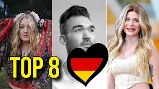 Germany Das Deutsche Finale 2024  : TOP 8 #eurovision2024 #germany #dasdeutschefinale