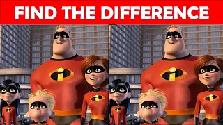 BET YOU CAN'T FIND THE DIFFERENCE! | 100% FAIL | INCREDIBLES MOVIE PUZZLE