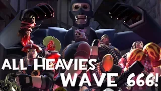 TF2: Attempting to Beat Wave 666 With All Heavies! (feat Doplr, NyA & others)