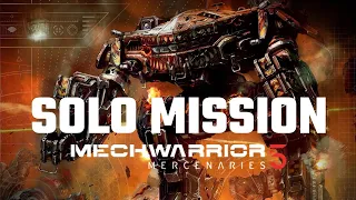 Solo Mech Mission (75 ton only) | Mechwarrior 5: Mercenaries | Full Mission Gameplay