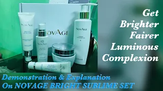 NovAge Bright Sublime Set | Oriflame India 🇮🇳 | Brighter Fairer Luminous Complexion| Swati Jaiswal