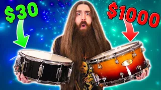 $30 vs $1000 Snare Drum!