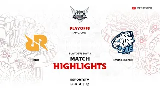 RRQ vs EVOS Legends HIGHLIGHTS MPL ID S11 Playoffs | EVOS vs RRQ ESPORTSTV