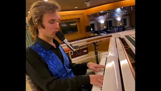 O Sole Mio Piano & Vocal Cover by Alexander iUpa ( Live from Cruise Ship)