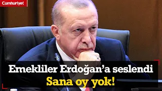 Emekliler Kartal'da Erdoğan'a seslendi! "Emekliyi yok sayana 31 Mart'ta oy yok"