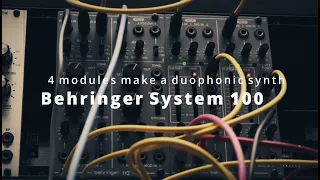 Behringer System 100 ~ 4 modules make a duophonic synth