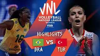 BRA vs. TUR - Highlights Week 5 | Women's VNL 2021