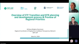 Planning and Development of Countries’ First BTR in the Anglophone Caribbean Transparency Network