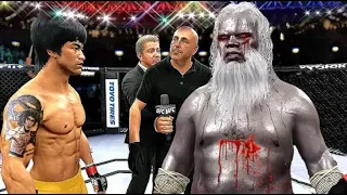 Bruce Lee vs. Big Foot - EA sports UFC 4 - CPU vs CPU epic