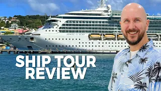 Royal Caribbean Jewel of the Seas Ship Tour Review | Food | Barbados Trinidad Tobago St Lucia etc