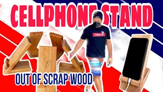 DIY Cellphone Stand Out Of Scrap Wood