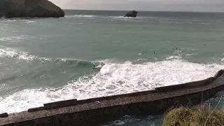 Surfing - Portreath Harbour Wall