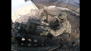 Shooting 155 Artillery at ISIS, Iraq 2016