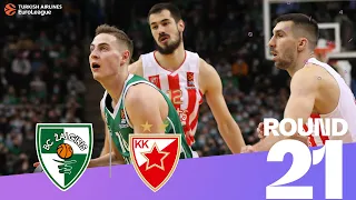 Zalgiris takes OT thriling win! | Round 21, Highlights | 2021-22 Turkish Airlines EuroLeague