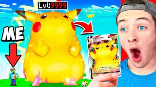 Opening GIGANTAMAX POKEMON PACKS to get GOD POKEMON in MINECRAFT!