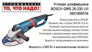 Купить болгарку БОШ. Угловая шлифмашина BOSCH GWS 26-230 LVI 0601895F04. Купить болгарку