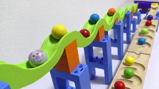 Marble run race ☆ TrixTrack + HABA slope original course