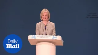 Liz Truss addresses Conservative conf on UK's justice system - Daily Mail