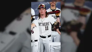 Texas baseball player shot by stray bullet during college game