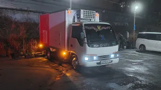 Isuzu elf 4hg1 переносим топливный фильтр на раму возле бака)))