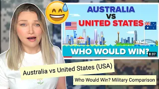 New Zealand Girl Reacts to AUSTRALIA VS UNITED STATES | WHO WOULD WIN? - A Military Comparison