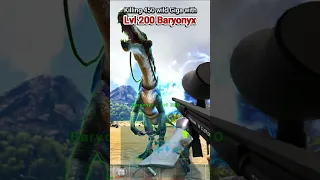 Challenge: KILL GIGA WITH 2 BARYONYX  #shorts #ark #challenge