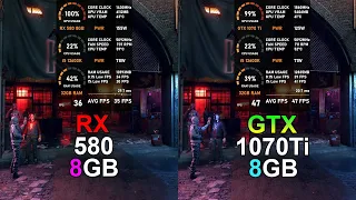 RX 580 8GB vs GTX 1070 Ti - Test in 10 Games (Tested in 2023)