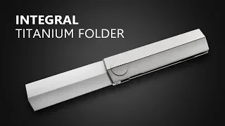 Integral Titanium Framelock Knife by Petr Hofman | Huge amount of Details on a Simple Knife