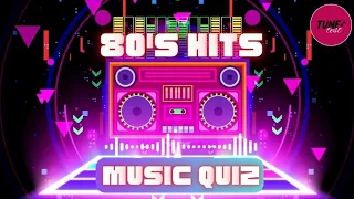 TuneTest🎵| 80's Hits| Music Quiz| Guess the Song| 25 Song Clips