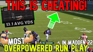 NO DEFENSE STOPS THIS RUN! Overpowered ⚠️NEW GLITCH PLAY⚠️ Added to Madden NFL 22! Best Offense Tips