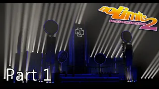 [Nolimits Coaster 2] Rammstein Stadium Tour Full Show (Part 1) - Stage Lighting Recreation