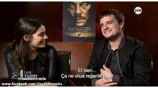 Interview of Claudia Traisac, Josh Hutcherson and Andrea Di Stefano in Paris