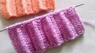 Super Easy, Reversible,Only 1 Row Repeat Knitting Pattern.