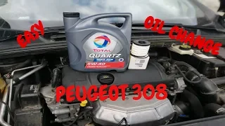 Peugeot 308 How To Change Oil And Oil Filter