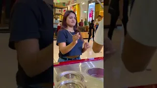 Ayesha at packages mall lahore Istanbul dondurma turkish Icecream