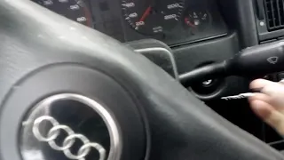 Cold start Audi 80 1.9 TDI, -15 st. C