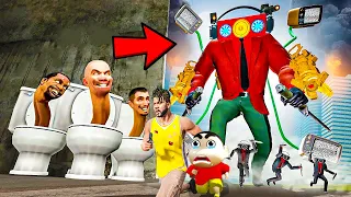 New Upgraded Dark Speakerman Vs Juggernaut Astro Toilets Attack In GTA 5 Tamil