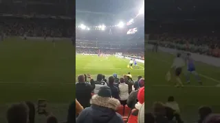 Arsenal - Olympiacos 1-2 (inside Arsenal fans)