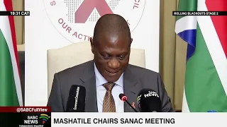 New Deputy President, Paul Mashatile performs his first official duty at SANAC plenary