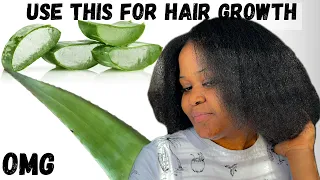 ways to use Aloe vera for massive hair growth. Home made aloe vera pre-poo/ detangle