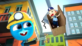 Crazy Rabbits vs Little Cop - Baby's Helper | Funny Kids Adventures | Dolly and Friends 3D