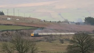 BR 55009 Alycidon, loaded test run Carnforth to Carlisle and return 29/03/23
