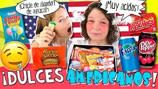 🍬 ¡¡Probamos DULCES y snacks AMERICANOS con ELASHOW!! 🇺🇸 Reese's, Dr. PEPPER, Nerds... 😋