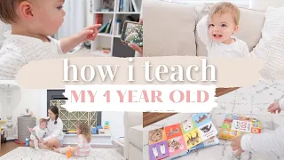 HOW TO TEACH YOUR 1 YEAR OLD TO TALK | TEACHING MY TODDLER | KAYLA BUELL