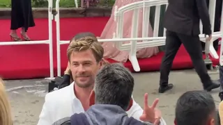Chris Hemsworth poses for selfies, Anya Taylor-Joy curtsies at Cannes 'Furiosa' premiere