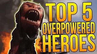 TOP 5 OVERPOWERED HEROES in PARAGON V41 (Paragon Top 5 BEST Heroes)