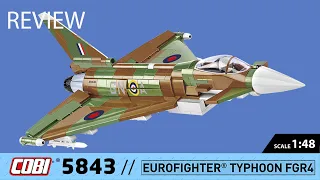 COBI 5843 EUROFIGHTER TYPHOON FGR4 💥 RAF "GiNA" 💥 1:48 ▶️ REVIEW
